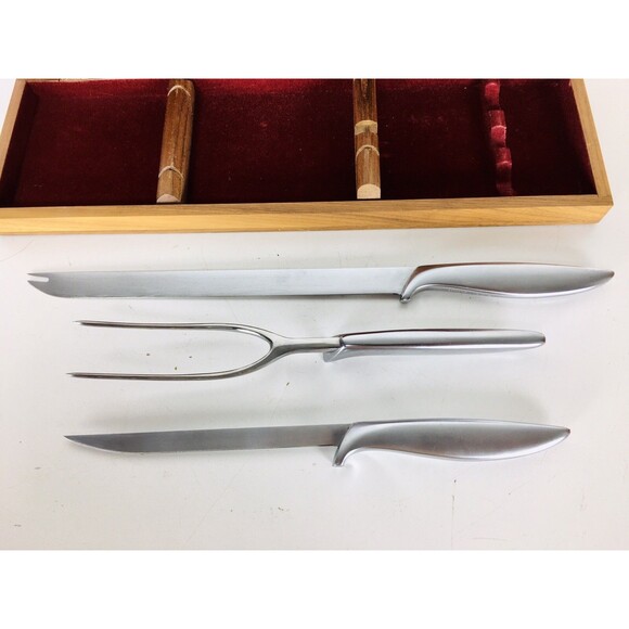 VTG 1950s Gerber Legendary Ron Snickersnees and Durendal Carving Knife Box Set - Picture 4 of 11